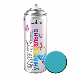 Аэрозольная краска для автомобиля New Ton универсальная 5021 м.волна, 400 мл (221)