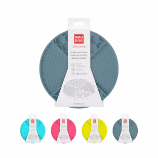 Универсальная посуда для животных WAUDOG Silicone Коврик для слизывания 21х21х3 см серый (235011)