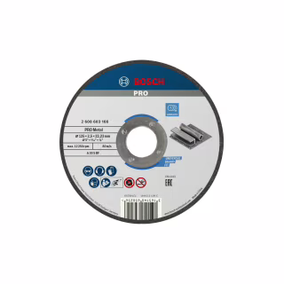 Круг відрізний Bosch Standard по металу 125 х 2.5мм, прямий (2.608.603.166)