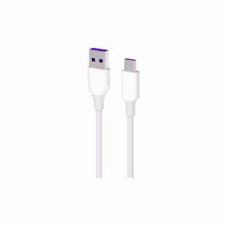 Дата кабель USB 2.0 AM to USB-C 1.0m Glow white 2E (2E-CCAC-WH_)