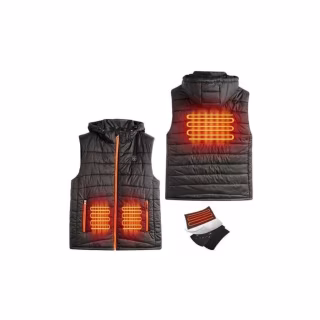 Жилет с подогревом 2E Heat Power Plus Black M (2E-HVHPPM-BK)