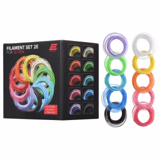 Стержень для 3D-ручки 2E 3D Printing Набор нитей для 3D ручки 1.75 мм PCL (10 кол х 10м) (2E-L-BH010)