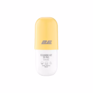 Спрей для очищення 2E PILL 140ml for office equipment +Microfibre 20 cm, white-yellow (2E-SK140YW)