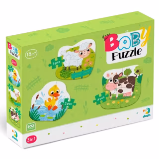 Пазл DoDo 3 в 1 Сільські тварини (300393)