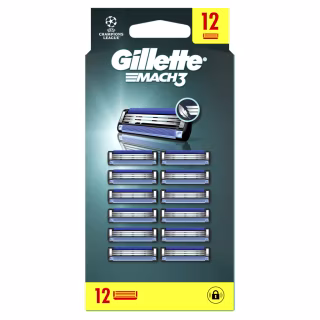 Сменные кассеты Gillette Mach3 12 шт. (3014260323240/8006530028875)