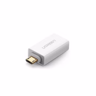 Перехідник OTG USB 2.0 AF to Micro 5P US195 white Ugreen (30529)