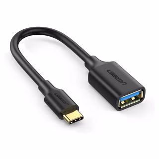 Перехідник OTG USB 3.0 AF to USB-C US154 black Ugreen (30701)