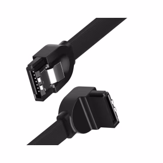 Кабель для передачі даних SATA 3 Data Cable 0.5m 90° corner US217 Black Ugreen (30797)