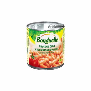 Овощная консервация Bonduelle Фасоль белая в томатном соусе 400 г (3083680001793)