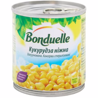 Овочева консервація Bonduelle Кукурудза ніжна вакуумована 170 г (3083680015394)