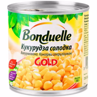 Овощная консервация Bonduelle Кукуруза сладкая Gold 340 г (3083680025881)