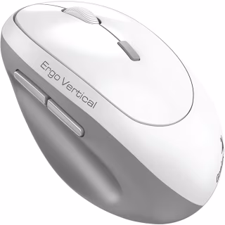 Мишка Genius Ergo 8350S AI Silent Wireless White/Grey (31030041401)