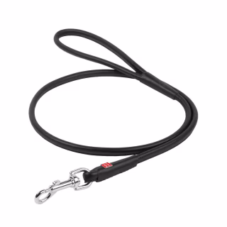 Повідець для собак WAUDOG Glamour круглий XS d 8 мм Д 122 см чорний (33771)