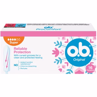 Тампони o.b. Original Super 16 шт. (3574660089332/3574661350141)