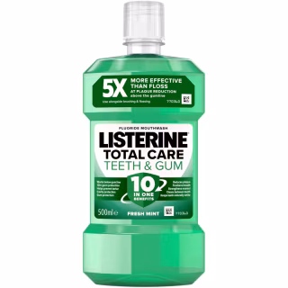 Ополаскиватель для полости рта Listerine Total Care Защита зубов и десен 500 мл (3574661070377/5010123714383)