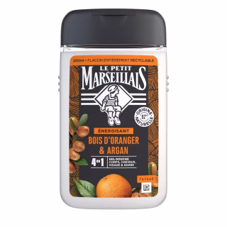 Гель для душу Le Petit Marseillais Апельсинове дерево й аргана 250 мл (3574661193649/3574661701431)
