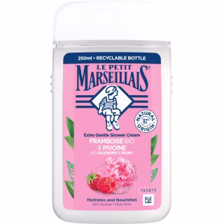 Гель для душа Le Petit Marseillais БИО Малина и Пион 250 мл (3574661711270)