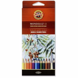 Карандаши цветные Koh-i-Noor Mondeluz акварельные 12 цветов (3716012001KS)