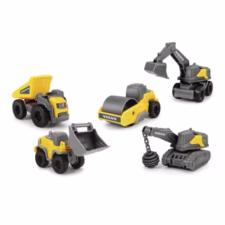 Спецтехніка Dickie Toys Вольво. Мікроробітники, 5 машин (3722008)