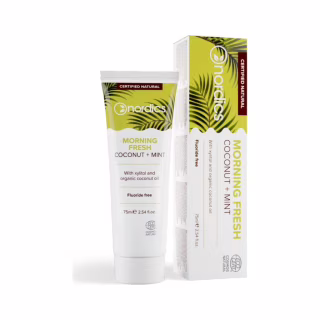 Зубная паста Nordics Cosmos Organic Morning Fresh Освежающая с кокосовым маслом и мятой 75 мл (3800500324197)