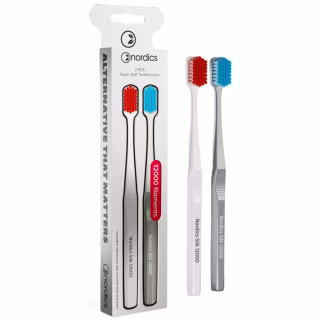 Зубная щетка Nordics Silk 12000 2 шт. (3800500324449)