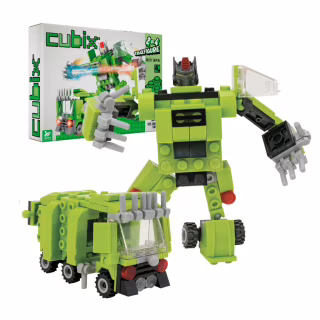 Конструктор Cubix Traxfigure 2-в-1, зеленый (39727/1)