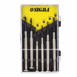 Набор отверток Sigma для точных работ 6шт CrV (кейс) (4003051)