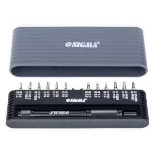 Набор отверток Sigma c битами 1/4" 24шт CrV для мобильных телефонов (пласт кейс) (4003251)