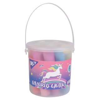 Мел Yes цветной Glamour 12 шт JUMBO в ведре (400513)