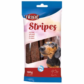 Ласощі для собак Trixie Stripes Light з яловичиною 10 шт 100 г (4011905031729)