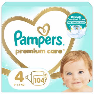 Подгузники Pampers Premium Care Maxi Размер 4 (9-14 кг) 104 шт (4015400465447)