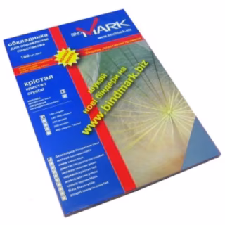 Обкладинка для палітурки bindMARK пл. Кристалл А4 180 мкн (100 шт.) бесцв. (40191)