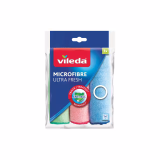 Салфетки для уборки Vileda Ultra Fresh Антибактериальные С микрофибры 3 шт. (4023103229273)