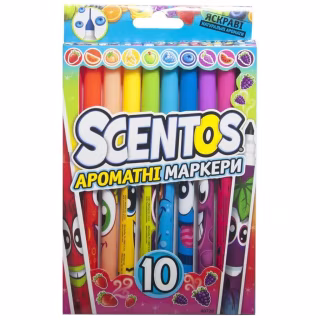 Набір для творчості Scentos маркери Тонка лінія 10 кольорів (40720)