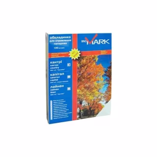 Обложка для переплета bindMARK карт. Кантри А4 230 г/м2 (100 шт.) белая (41701)