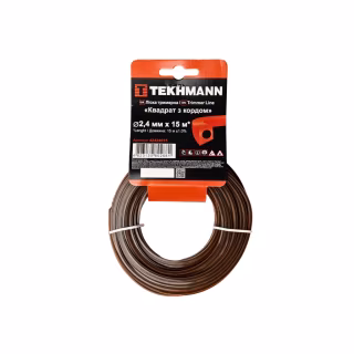 Жилка косильна Tekhmann "Квадрат з кордом" 2,4 мм × 15 м (42424015)