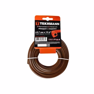Жилка косильна Tekhmann "Квадрат з кордом" 2,7 мм × 15 м (42427015)