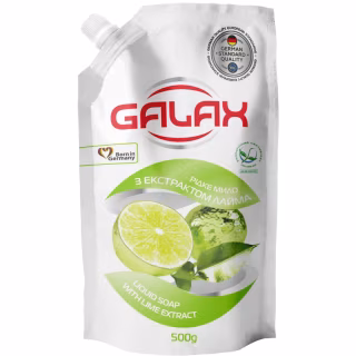 Жидкое мыло Galax С экстрактом лайма Дой-пак 500 г (4823128000914)