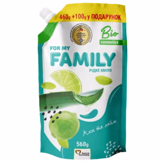 Жидкое мыло For My Family Алоэ и лайм 560 г (4260637721792)