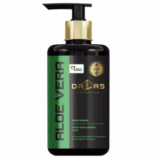 Маска для волосся Dalas Cosmetics Aloe Vera Hair Mask З гіалуроновою кислотою та соком алое 900 мл (4262396141538)