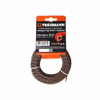 Жилка косильна Tekhmann "Квадрат кручений з кордом" 2,4 мм × 15 м (42624015)