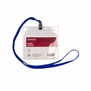Бейдж Axent horizontal 11,6*9,2cm, string, clear (4504-А)