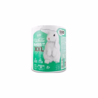 Паперові рушники Grite White Rabbit XXL 2 шари 500 відривів 1 рулон (4770023346091)