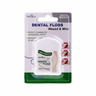 Зубна нитка Melica Dental Floss Waxed & Mint 50 м (4770416002481)