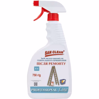 Засіб для прибирання після ремонту San Clean Professional Line для генерального прибирання після ремонту 750 г (4820003544372)