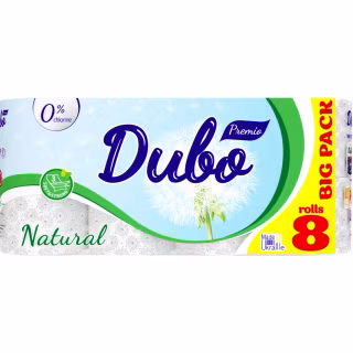 Туалетний папір Диво Premio Natural 3 шари 8 рулонів (4820003833070)