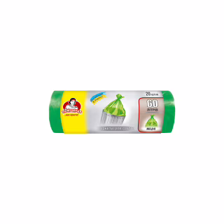 Пакеты для мусора Помічниця 60 л 20 шт. (4820012340170)