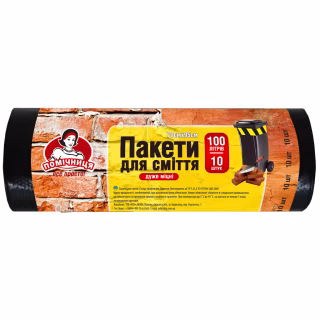 Пакеты для мусора Помічниця Для строительного мусора 100 л 10 шт. (4820012340668)