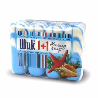 Тверде мило Шик 1+1 Beauty Минералы моря 4x90 г (4820023362383)