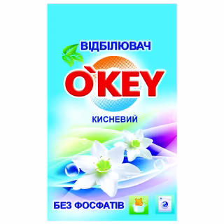 Отбеливатель O'KEY кислородный для белого белья 200 г (4820049381344)